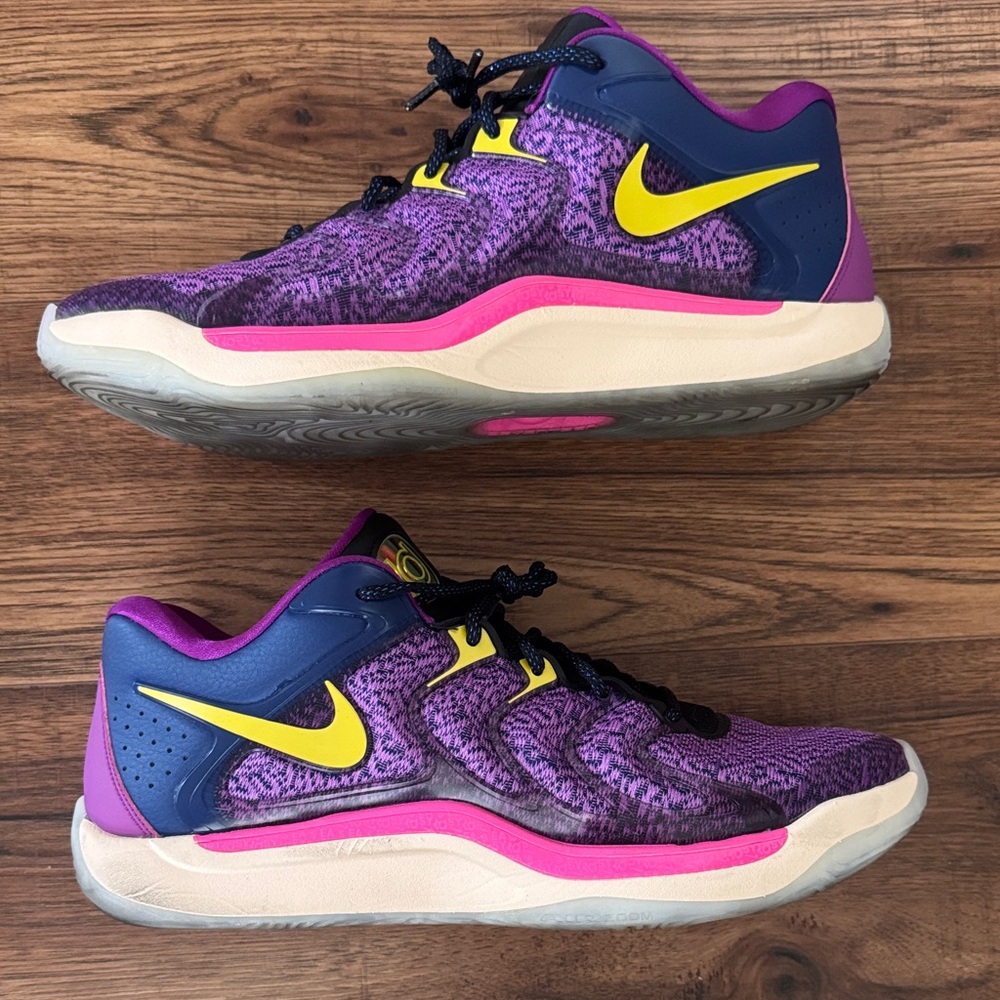 Nike KD 17 Vibrant Purple and Yellow Basketball Shoes sz: 12.5 Men’s/14 Women’s